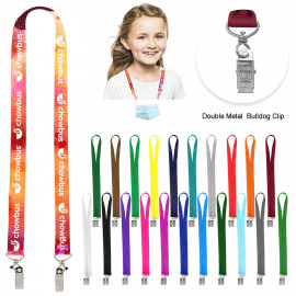Product: 3/4" Youth Size Full Color Sublimated Face Mask Lanyard