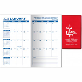 Product: Translucent Vinyl Monthly Pocket Planner - 2023