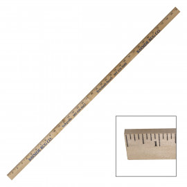 Product: 1/4" THICK CLEAR LACQUERED YARDSTICK