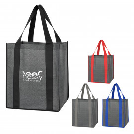 Product: HEATHERED NON-WOVEN SHOPPER TOTE BAG