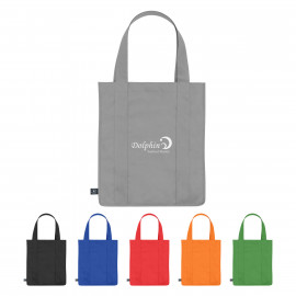 Product: NON-WOVEN SHOPPER TOTE BAG WITH 100% RPET MATERIAL