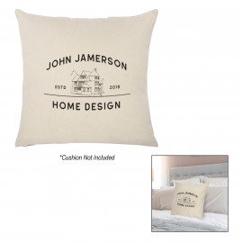 Product: 16" X 16" COTTON CANVAS PILLOW COVER