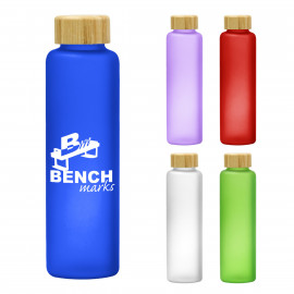 Product: 20 OZ. BELLE GLASS BOTTLE WITH BAMBOO LID
