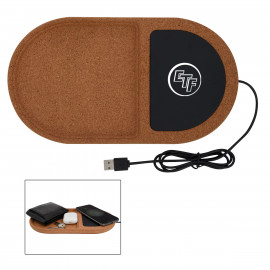 Product: CORK WIRELESS CHARGING PAD DESKTOP ORGANIZER