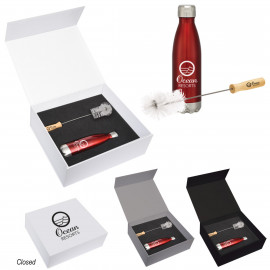 Product: 16 Oz. Swiggy Stainless Steel Bottle With Bottle Brush