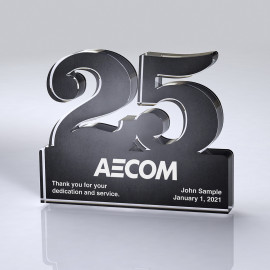 Product: Freestanding 25 Year Anniversary Award