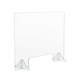 Product: 1/8" Thick Distancing Barrier With Acrylic Legs