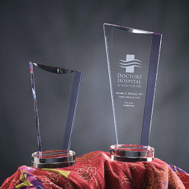 Product: 9 5/8" INDRA CRYSTAL AWARD