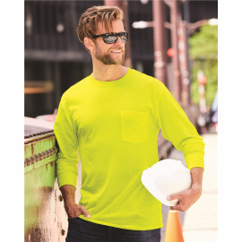 Product: Hanes - Workwear Long Sleeve Pocket T-Shirt