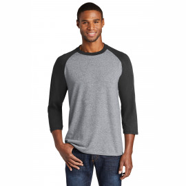 Product: Port & Company® Core Blend 3/4-Sleeve Raglan Tee