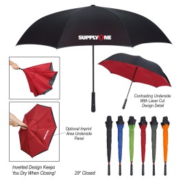 Product: 48" ARC TWO-TONE INVERSION UMBRELLA