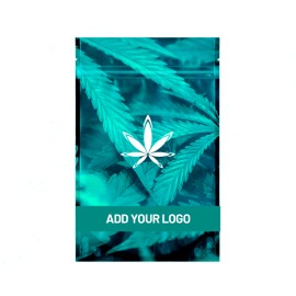 Product: Custom Mylar Barrier Bags – Half Ounce 5″ x 8.13″