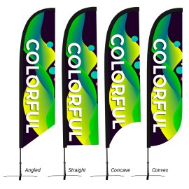 Product: LARGE 13 ' CUSTOM FEATHER FLAG