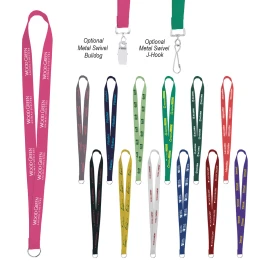 Product: SEWN SCREEN PRINTED POLYESTER VALUE LANYARD