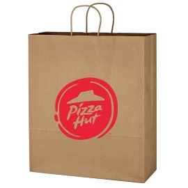 Product: KRAFT PAPER BROWN SHOPPING BAG - 16" X 19"