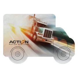 Product: DYE SUBLIMATED TRUCK SHAPED COASTER