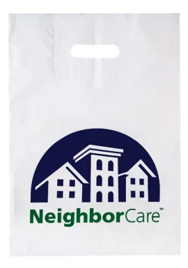Product: PATCH HANDLE REINFORCED DIE CUT BAG 12” x 16” x 4" GUSSET