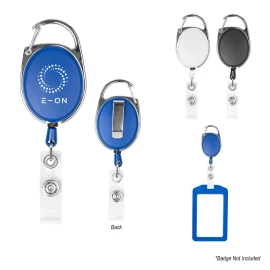 Product: RETRACTABLE BADGE HOLDER WITH CARABINER