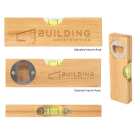 Product: BAMBOO LEVEL WITH BOTTLE OPENER