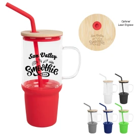 Product: 32 OZ. EVELYN GLASS TUMBLER WITH HANDLE