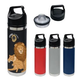 Product: 18 OZ. FULL COLOR DAVENPORT STAINLESS STEEL BOTTLE