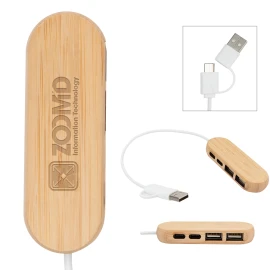 Product: DUAL INPUT BAMBOO HUB
