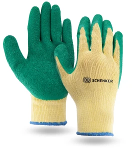 Product: Yellow & Green Palm Dipped Gloves