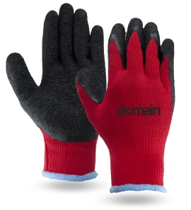 Product: Red & Black Palm Dipped Gloves