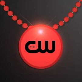 Product: Red LED Circle Badge with Beads