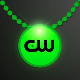 Product: Green LED Circle Badge with Beads
