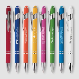 Product: Ellipse Softy Brights w/Stylus - Laser Engraved - Metal Pen