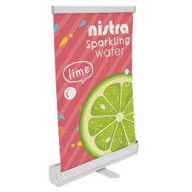 Product: 18" Economy Tabletop Retractor Kit (No-Curl Opaque Fabric)