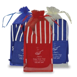 Product: Chef's Therma-Grip Striped Oven Mitt Striped Apron Combo