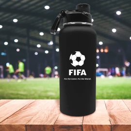 Product: 32.5 Oz. Rubberized Stainless Steel Water Bottle