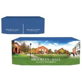 Product: 6' Customized Zipper Back Fitted Table Cover