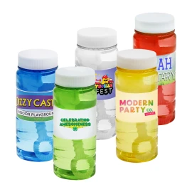Product: 4 Oz. Translucent Bubbles w/Full Color Digital Label