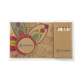 Product: Adult Coloring Book & 6-Color Pencil Set To-Go