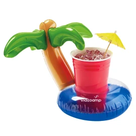 Product: 7'' Inflatable Palm Tree Lagoon Beverage Coaster