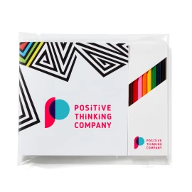 Product: Shapes Adult Coloring Book & 8-Color Pencil Set