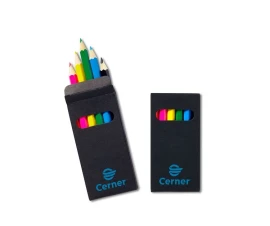 Product: 6 Color Wooden Pencil Set in Black Box