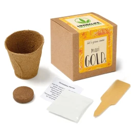 Product: Growables Planter in Kraft Gift Box w/Seeds (Marigold)