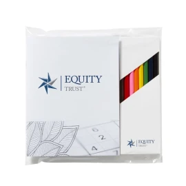 Product: Deluxe Adult Activity Journal Book & Colored Pencils