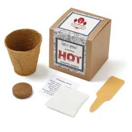 Product: Growables Planter in Kraft Gift Box w/Seeds (Jalapeno Peppers)