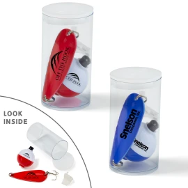 Product: 2-7/8" Classic Spoon & 1-1/2" Bobber in Clear Tube