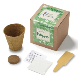 Product: Garden of Hope Planter in Kraft Gift Box (Green)