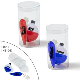 Product: 2-1/4" Small Spoon & 1-1/2" Bobber in Clear Tube