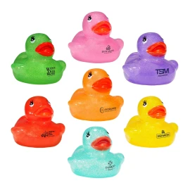 Product: 2" Pastel Glitter Rubber Duck
