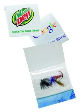 Product: Three Flies in Fishing Matchbook