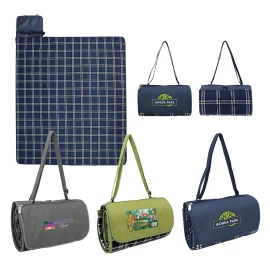 Product: Premium Barrel Fleece Picnic Blanket