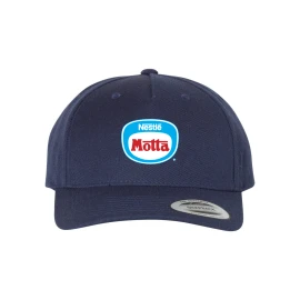 Product: Premium Five-Panel Curved Bill Snapback Cap